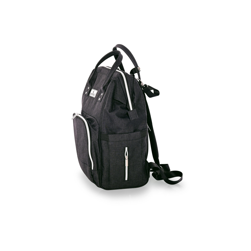 Rucsac Lorelli Tina, Black, 2-in-1 pentru Carucior - imagine 3