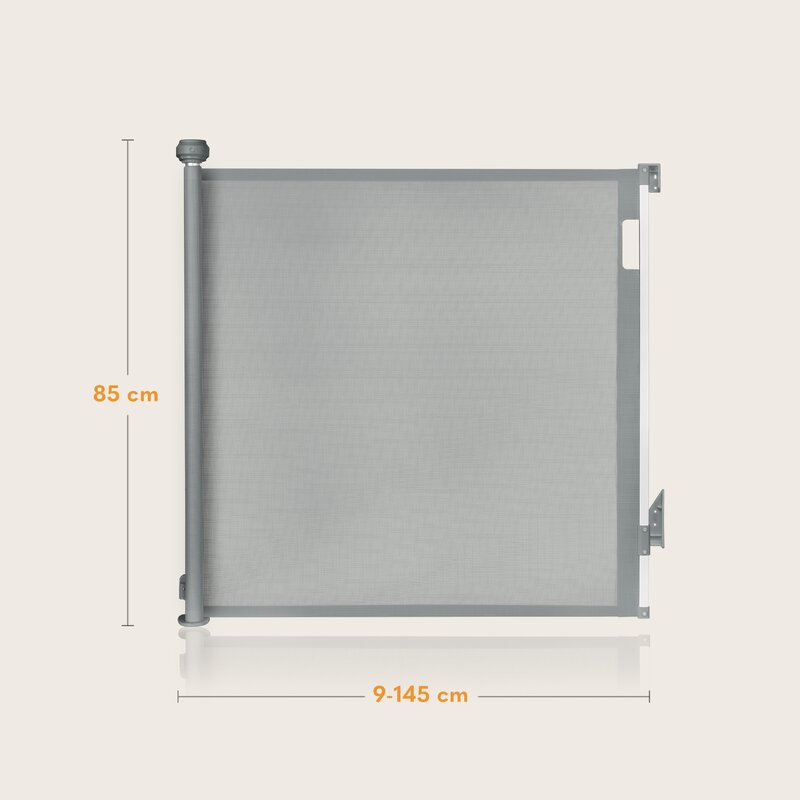 Poarta Siguranta Lionelo Thea Gri, 80x140 cm