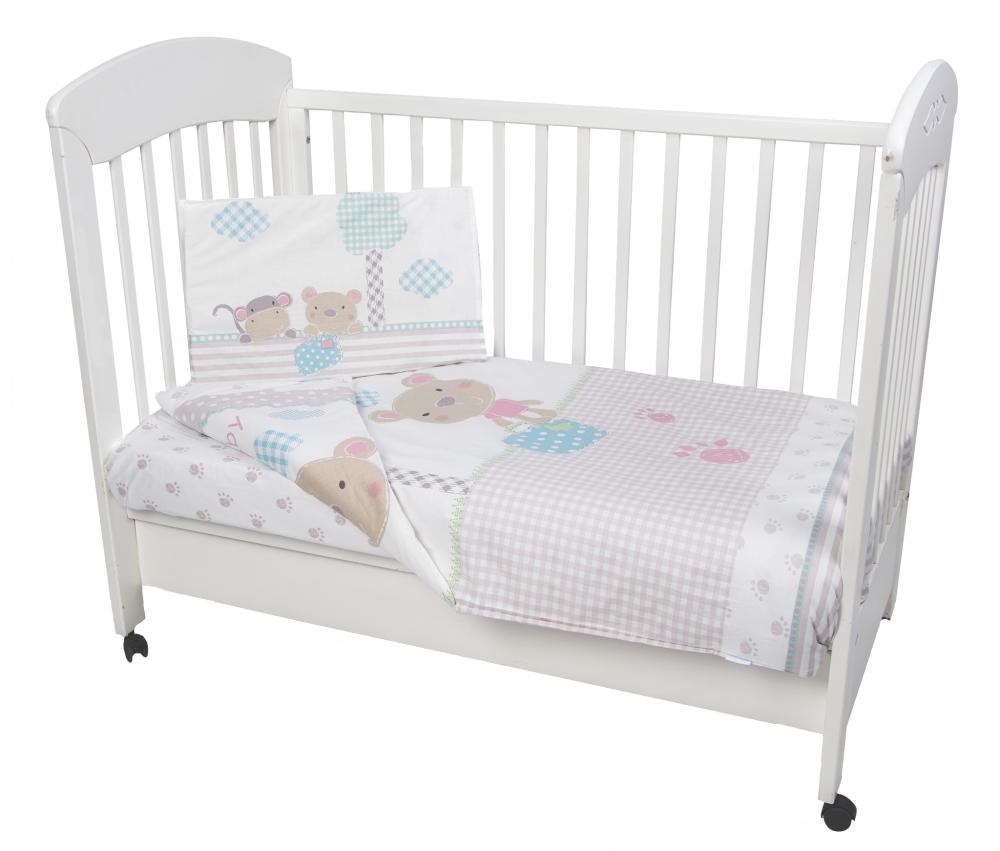 Lenjerie Patut KikkaBoo Fantasia, 3 Piese, Bumbac - imagine 4