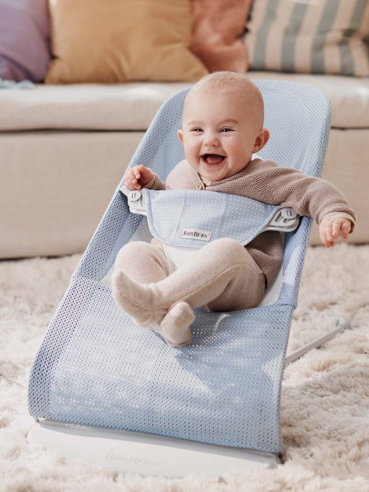 Balansoar Babybjorn Balance Soft, Albastru, Ergonomic - imagine 2