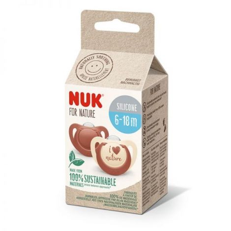 Suzete Nuk for Nature Set 2 Buc Roșu