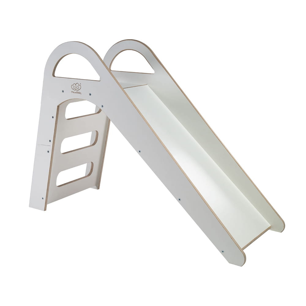 Tobogan MeowBaby Scandi Slider, Alb, Montessori - imagine 7