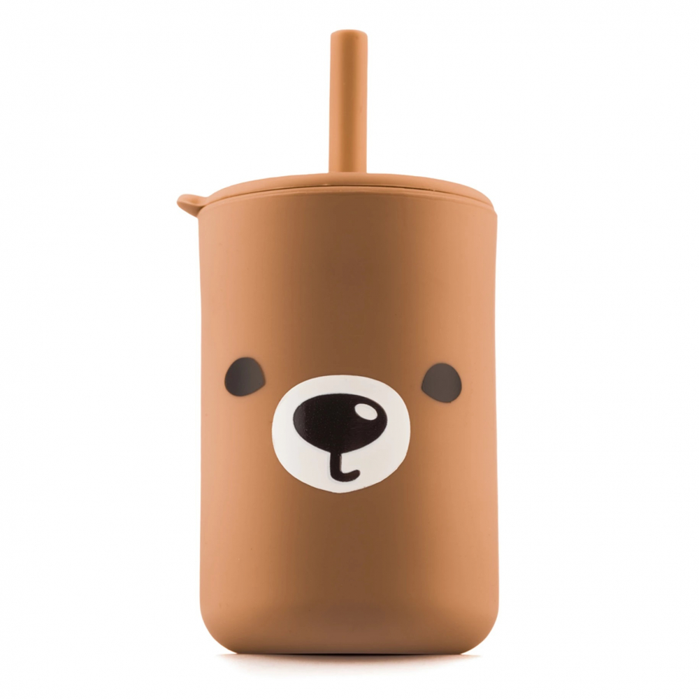Cana silicon Kidnort 200ml cu capac si pai - imagine 8