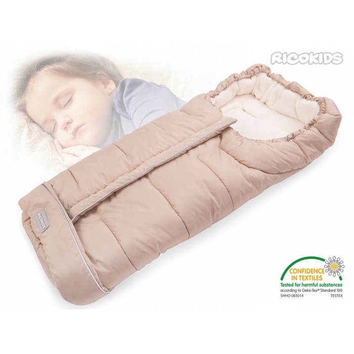 Sac de dormit Ricokids Drimi bej, izolat - imagine 4