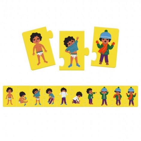 Puzzle Djeco Ma îmbrac singur - Educativ 3+ - imagine 2