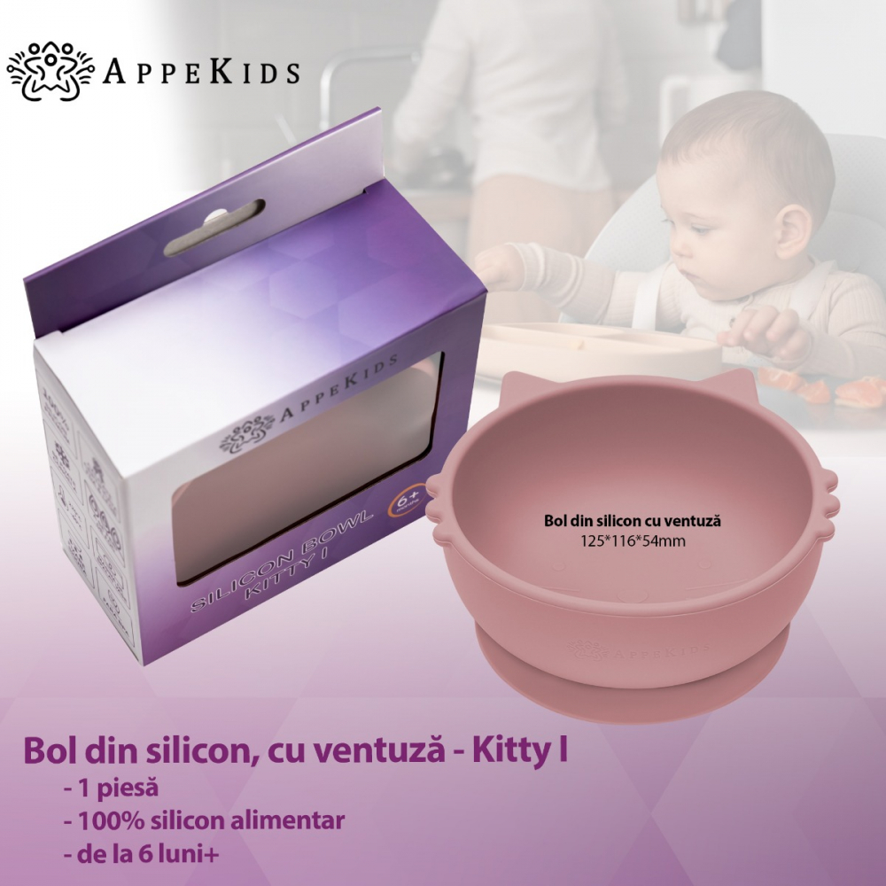 Bol Silicon AppeKids Kitty, Roz