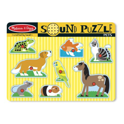Puzzle Lemn Sunete Animale Melissa & Doug