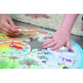 Puzzle Circular Anotimpurile Beleduc Educativ - imagine 3