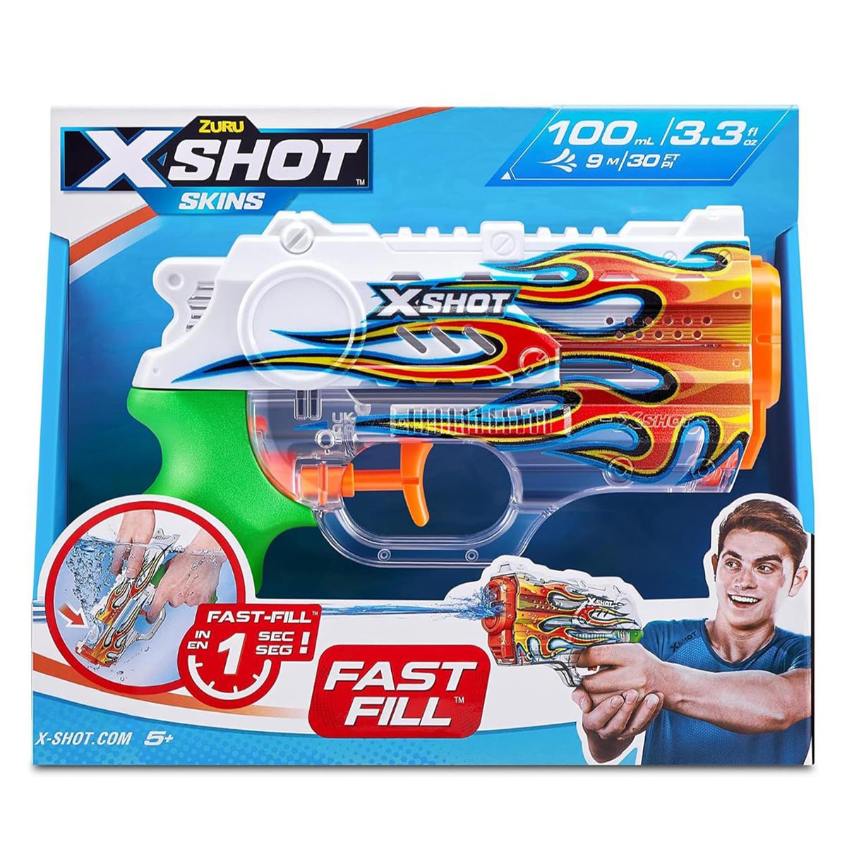 Pistol cu apă X-Shot Nano Blazer, Încărcare Rapidă