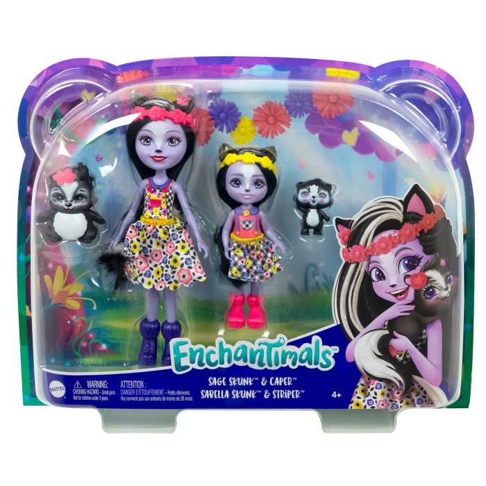 Set Păpuși Enchantimals Surori Skunk