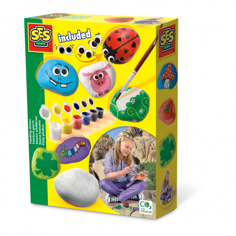 Kit Picteaza Pietre Ses Creative - Activitate Creativa