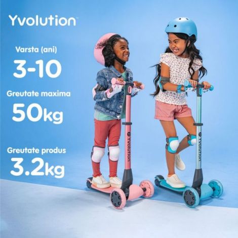 Yvolution Y Glider Nua - Trotineta 3 Roti LED - imagine 7