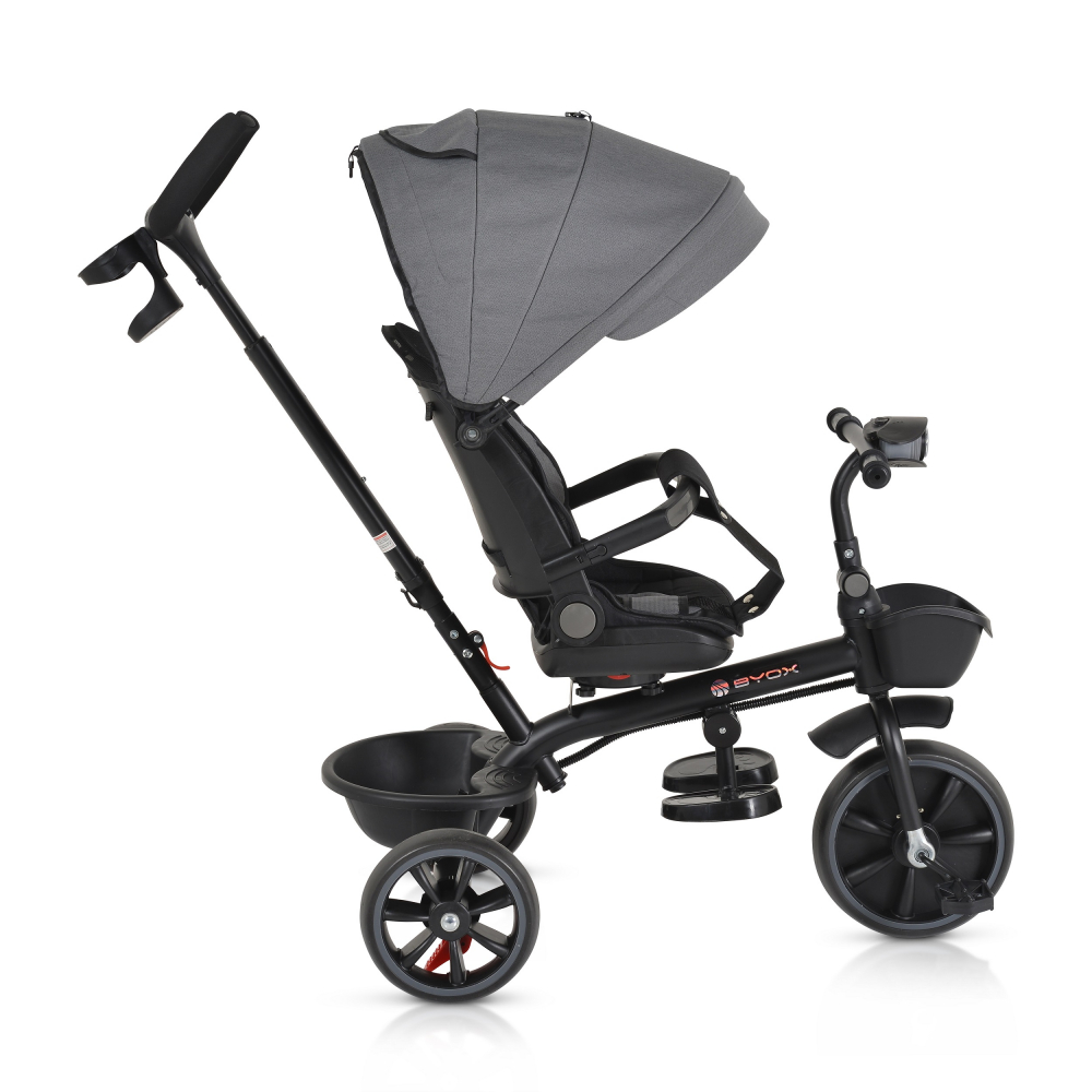 Tricicleta Byox Summer Grey pentru copii 1-3 ani - imagine 3
