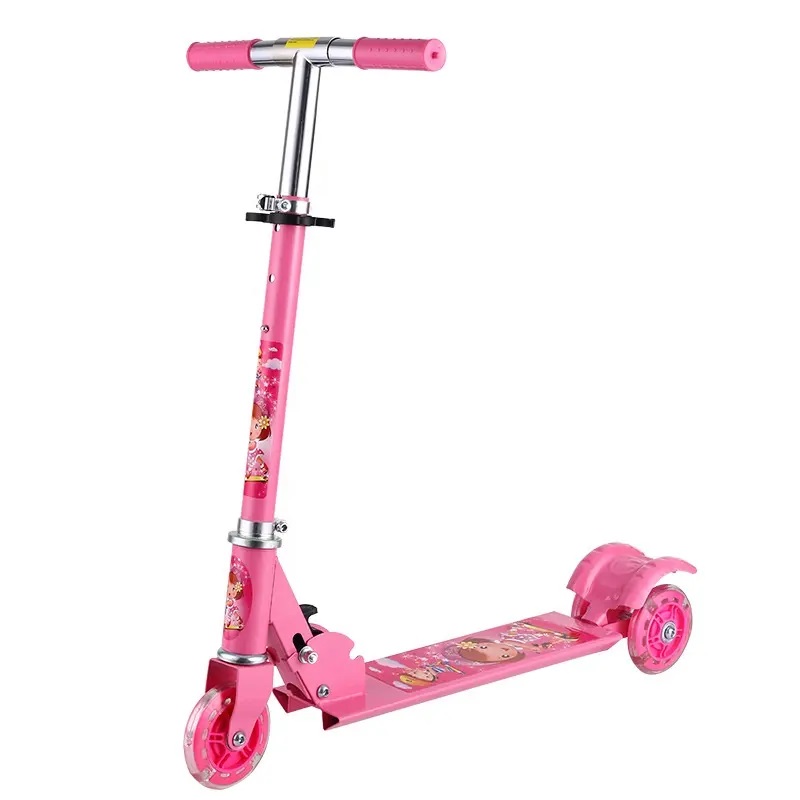 Trotineta Pliabila 3 Roti Malplay Pink