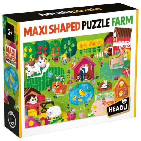 Headu Puzzle Animalute La Ferma Ecoplay Educational - imagine 3