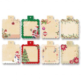 Minietichete Craciun Folia Paper - Decor Cadouri