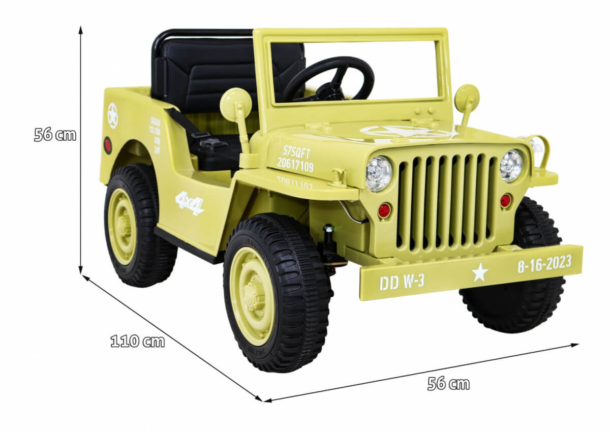 Jeep Militar Lux 4x4 Bej | Autokids - imagine 2
