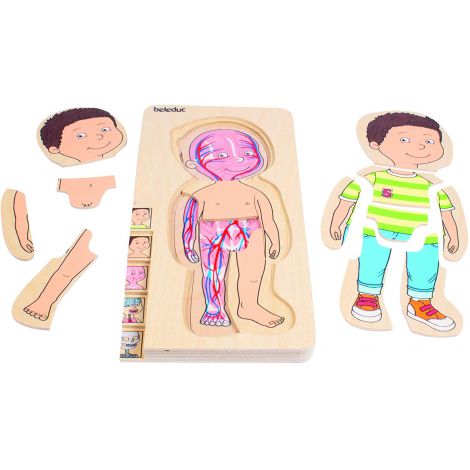 Puzzle Educativ Stratificat Corpul Uman Beleduc - imagine 2