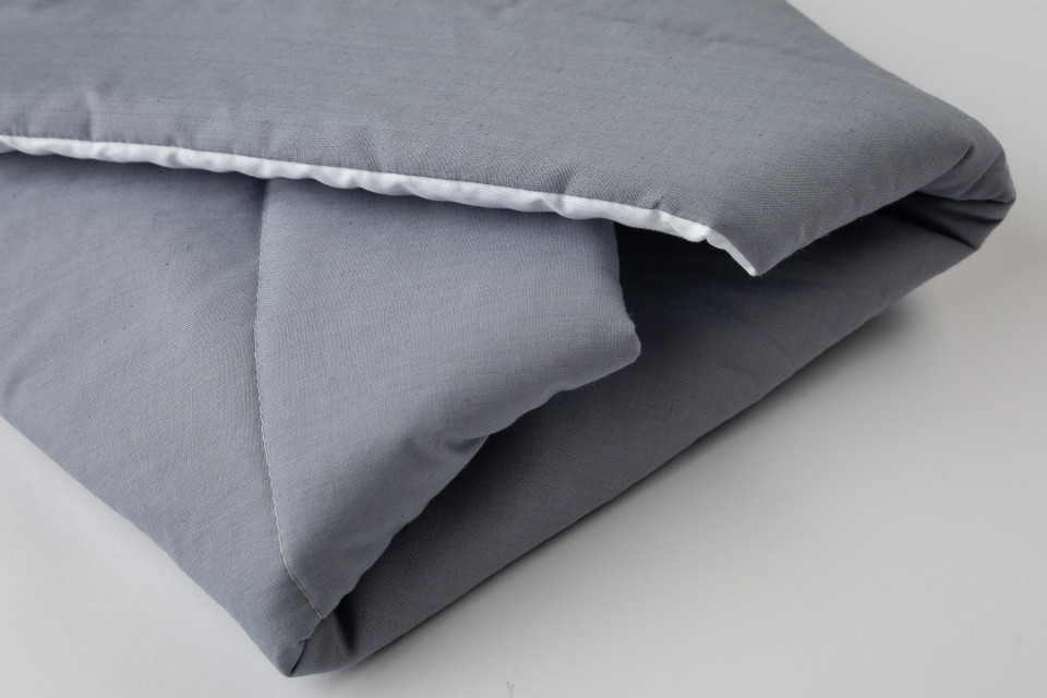 Paturica Light Grey Maradalia - Multifuncțională 2-in-1