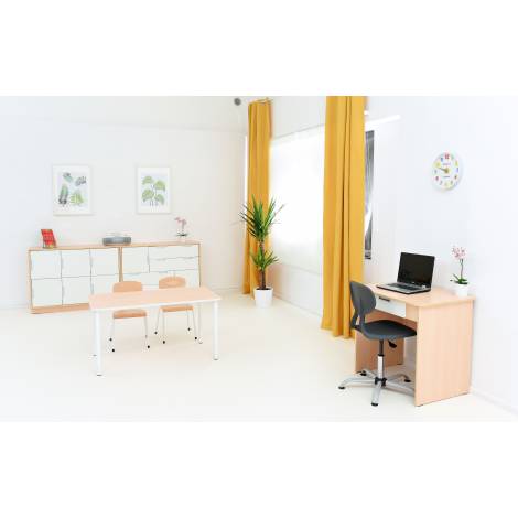 Birou Quadro Artar Alb cu Sertar | Moje Bambino - imagine 3