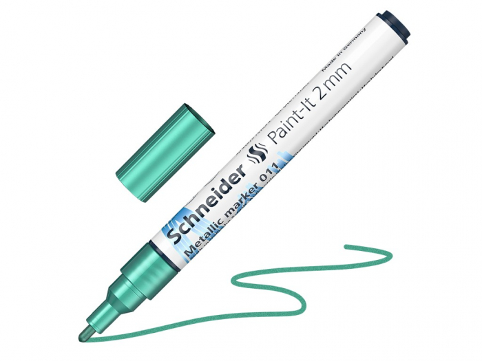 Marker Metalic Schneider Paint-It, Verde, 2 mm