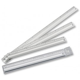 Rigla Aluminiu 40 cm Folia Paper Antiderapantă
