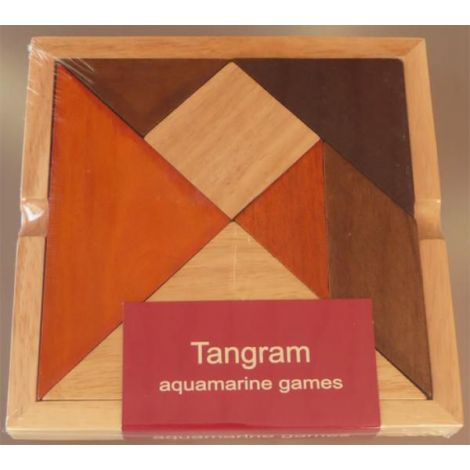 Tangram Lemn XL Aquamarine - Joc Educativ IQ - imagine 2