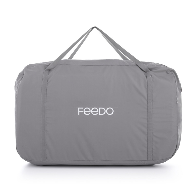 Patut co-sleeper Feedo pliabil gri 0-5 luni - imagine 5
