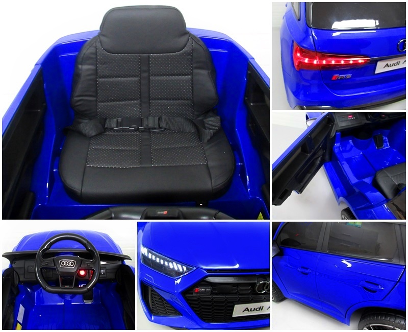 Masinuta Electrica Audi RS6 12V Albastru - imagine 3