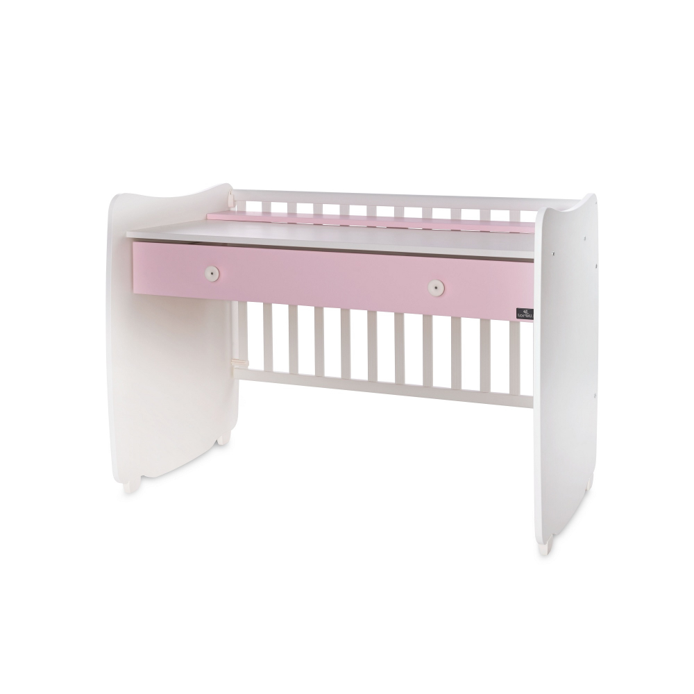 Patut balansoar Lorelli Dream 60x120 cm, Alb/Roz - imagine 3