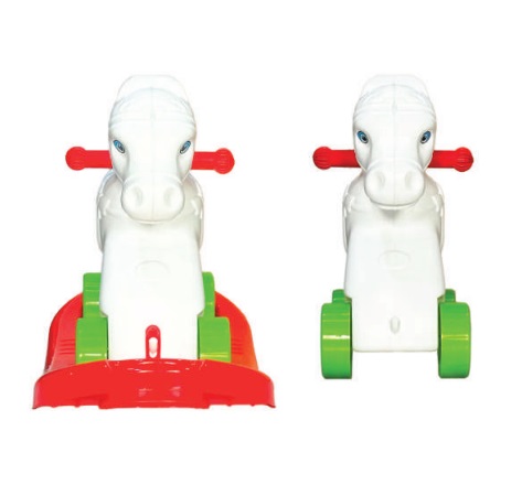 Calut Balansoar Transformabil Micromax White Rocking Horse - imagine 3