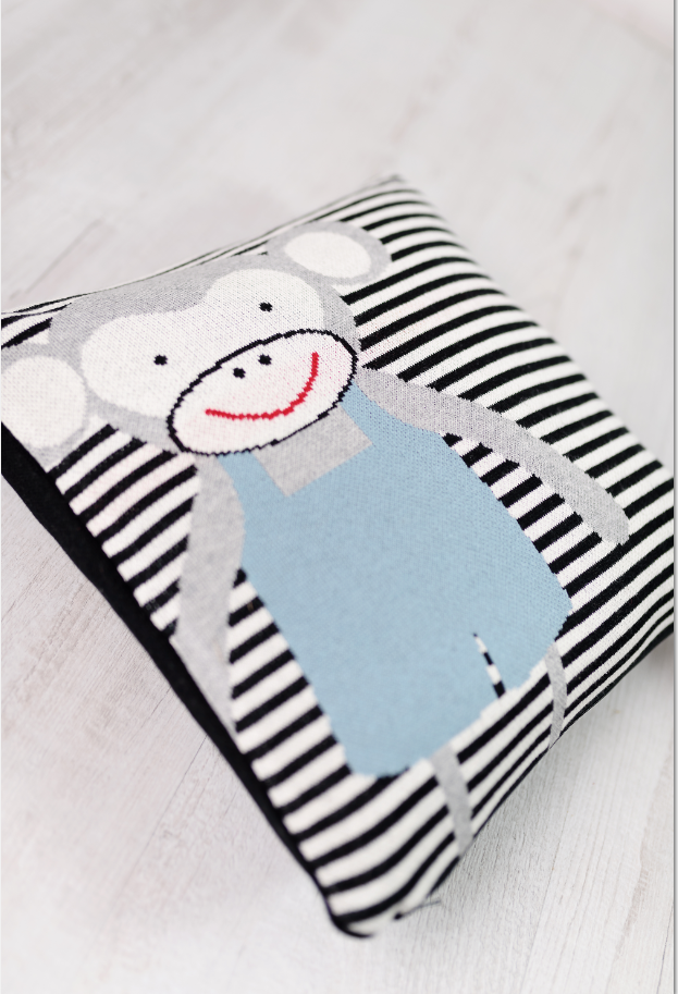 Perna Decor Bumbac Cheeky Monkey Bizzi Growin - imagine 3