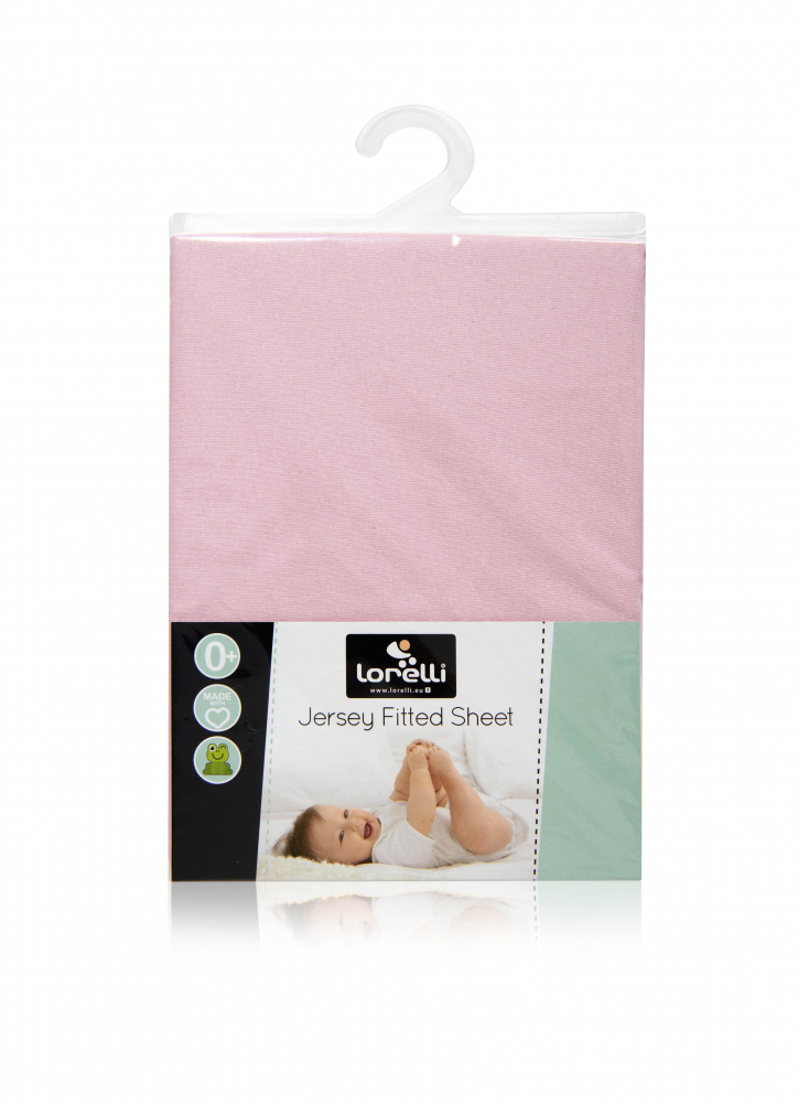 Cearceaf Jersey Pink Lorelli 120x60 cm