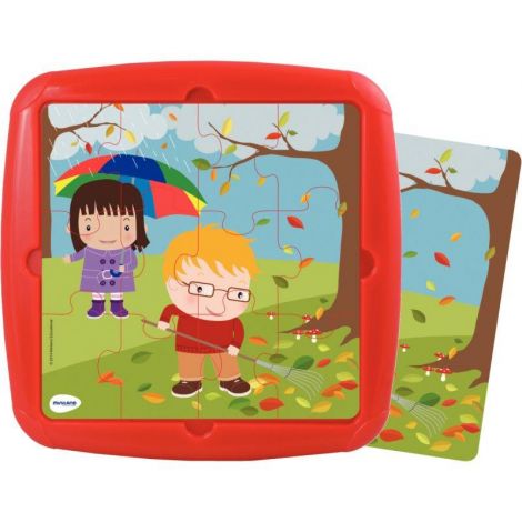 Set 4 Puzzle Anotimpuri Miniland Educativ - imagine 4