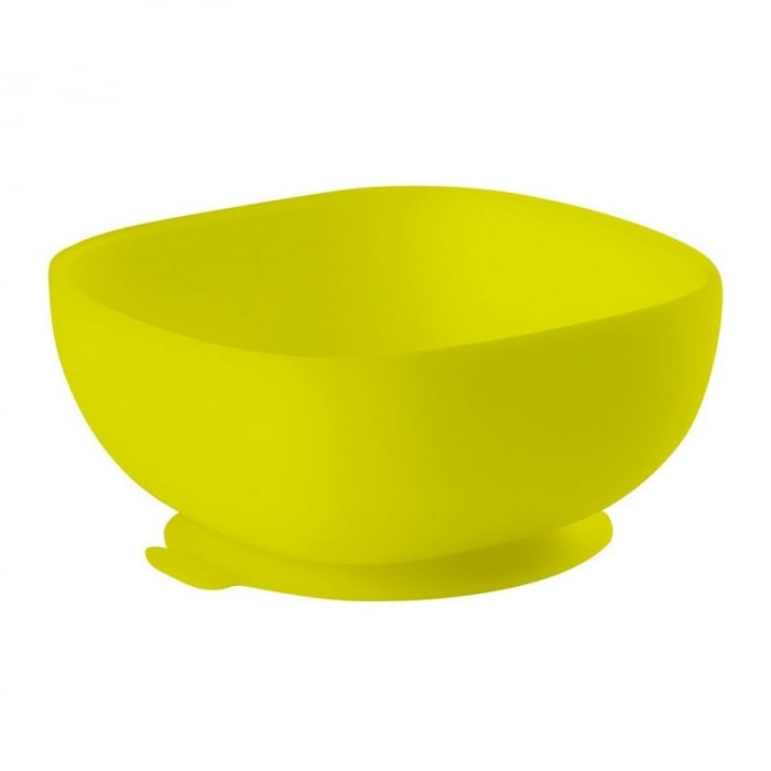 Bol Silicon cu Ventuza Beaba Verde | Antiderapant