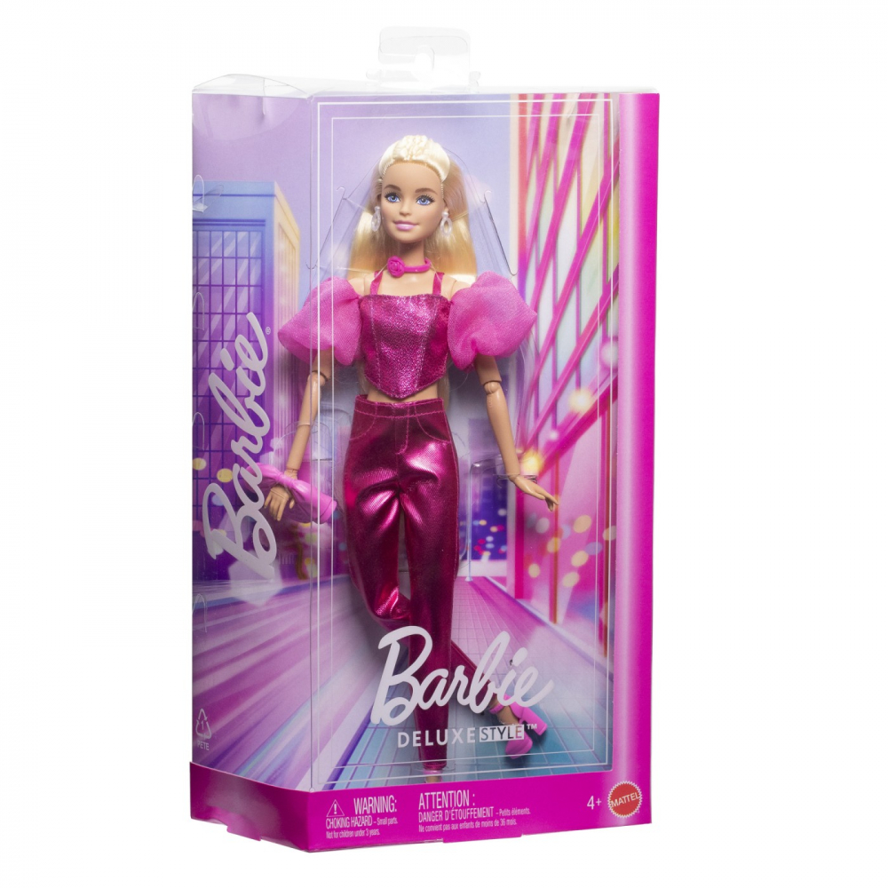 Barbie Deluxe Style Mattel - Ținută Roz Metalizat