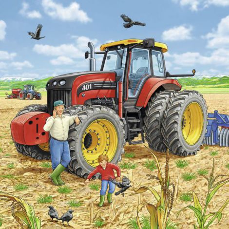 Puzzle Mașini 3x49 Piese Ravensburger - imagine 2