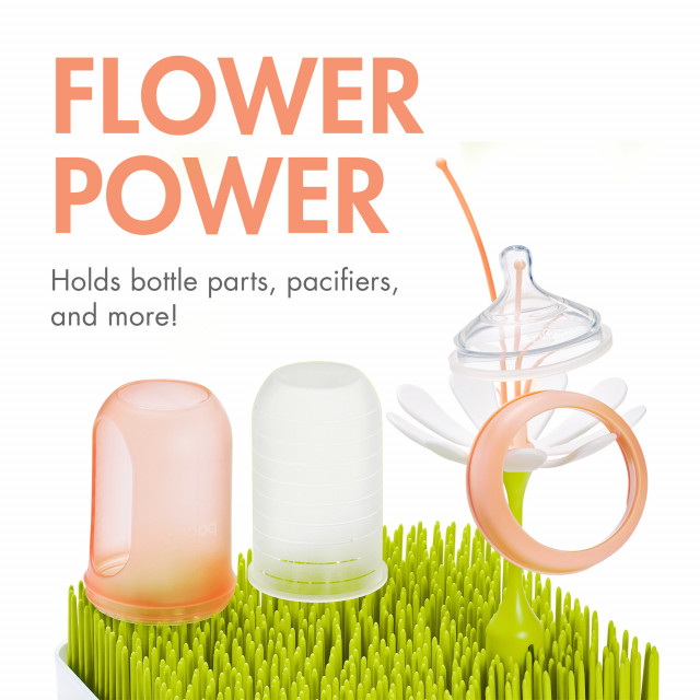 Accesoriu Uscare Biberoane Boon Stem, Alb - imagine 2