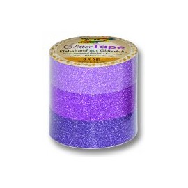 Set 3 Role Banda Glitter Roz | Folia Paper