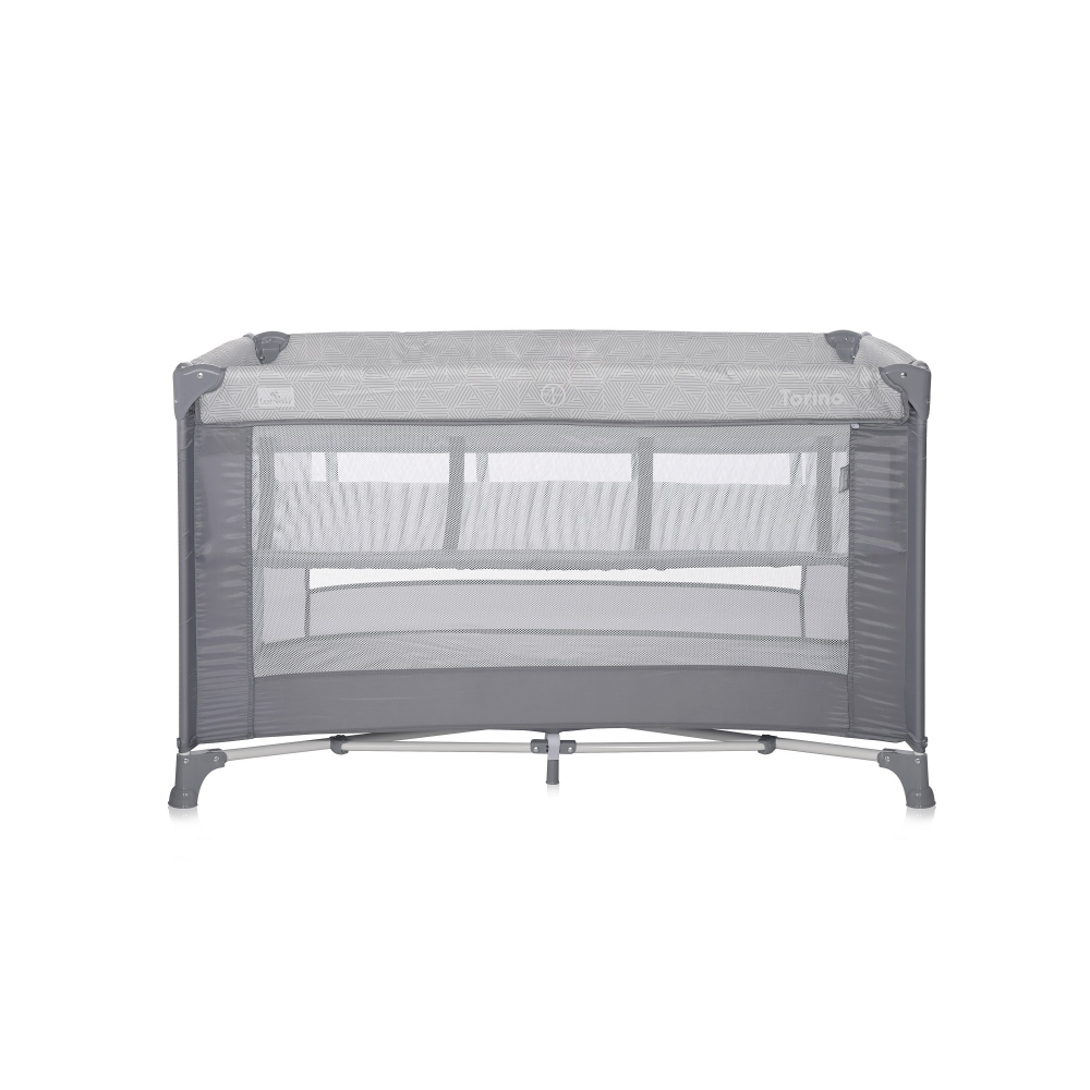 Patut Pliabil Lorelli Torino Grey, 2 Nivele si Accesorii