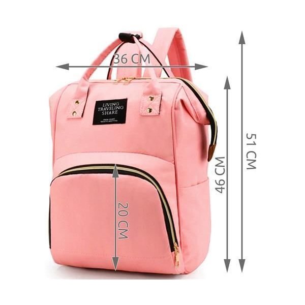 Geanta-Rucsac Mamici Iso Trade Roz, Spatioasa - imagine 3