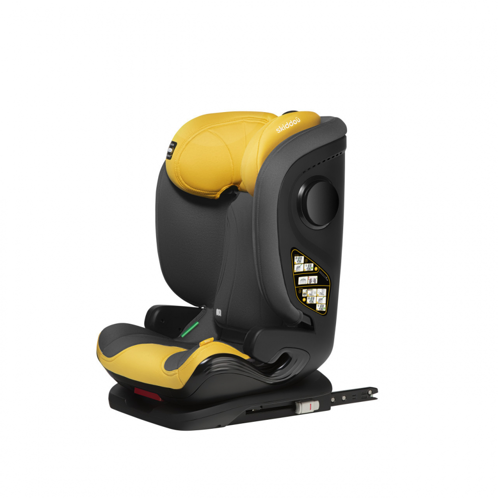 Scaun Auto Skiddou Isofix 15-36 kg Galben - imagine 7