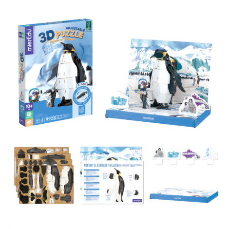 Puzzle 3D Pinguin Imperial Deluxe | Mieredu - imagine 2