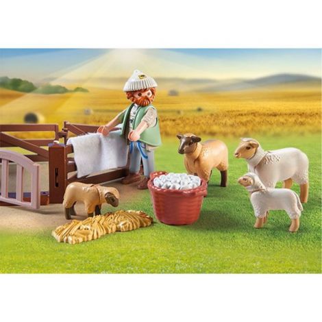 Playmobil Pastor cu Oi - Jucarie Creativă - imagine 3