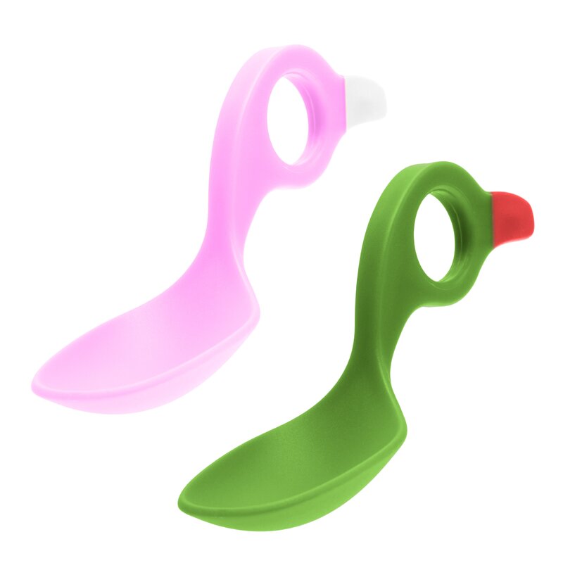 Set 2 lingurițe I CAN Multi Grip, PinkGreen - imagine 8