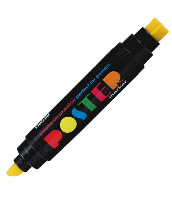 Marker Fiorello 2 capete galben permanent