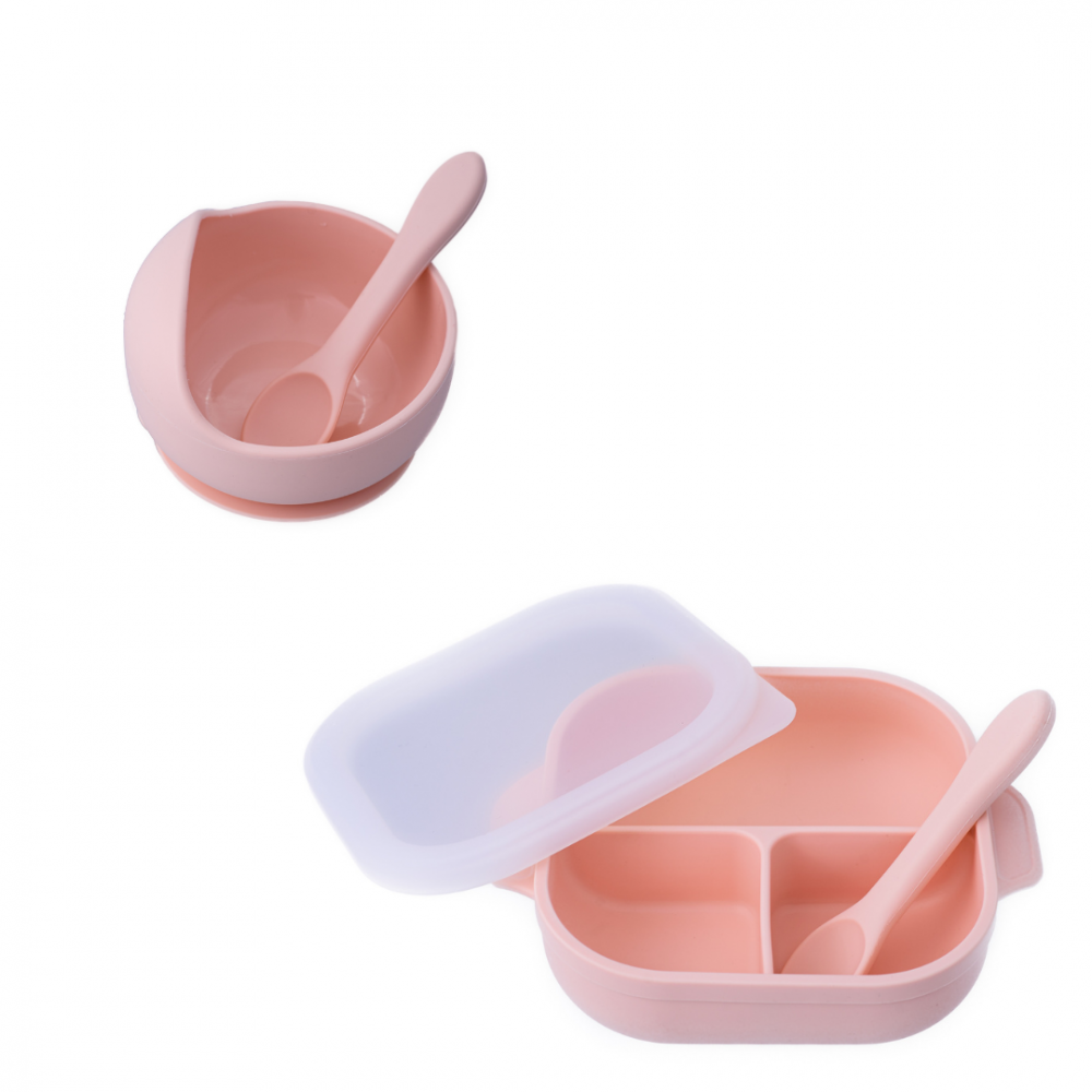 Set Masa Bebe Oaki 3 Piese Silicon - imagine 7