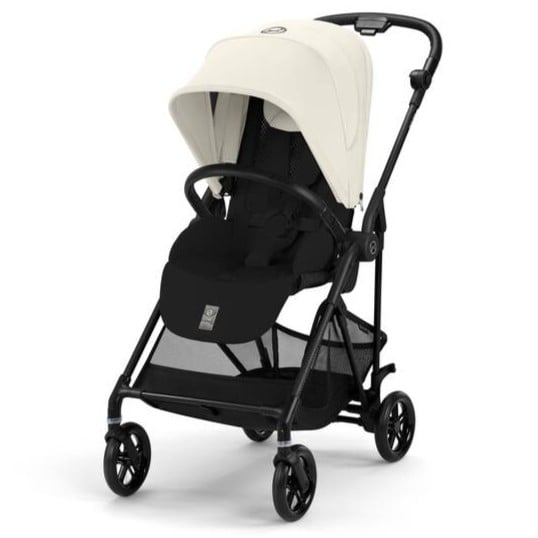Cybex Melio Carbon Canvas White | Ultra Ușor și Compact