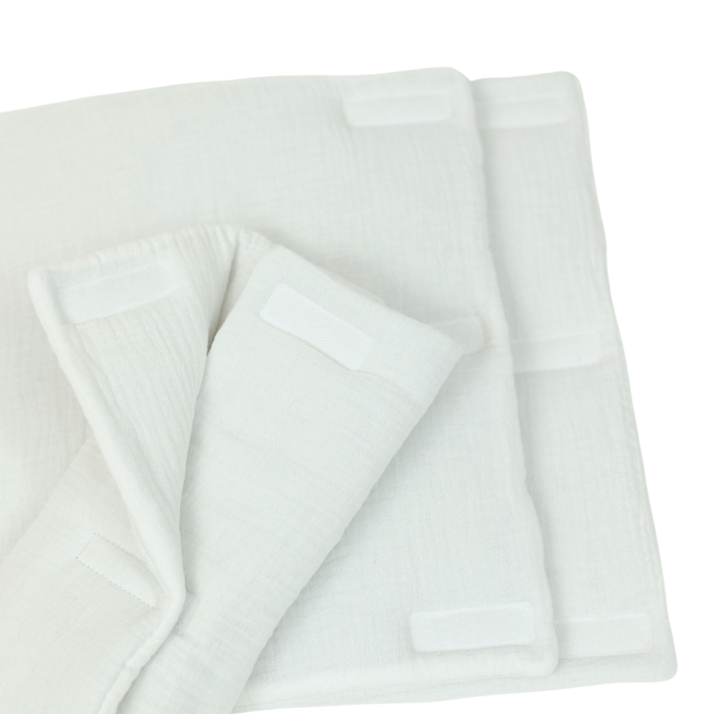 Kids Decor Muselina Protectii Patut 35x35cm Pearl - imagine 2