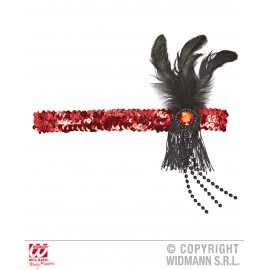 Bentita Paiete Roșie Widmann | Accesoriu Carnaval